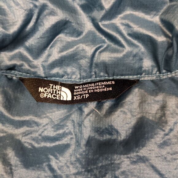 The North Face Womens XS Thermoball Teal Blue Puffer Vest Pockets Eco Insulated - Picture 11 of 14